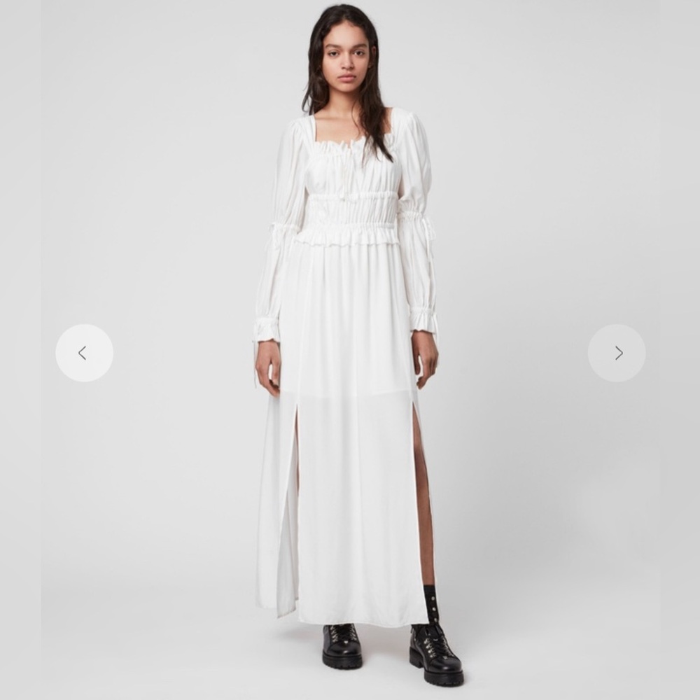 AllSaints Kimi Silk Blend Dress